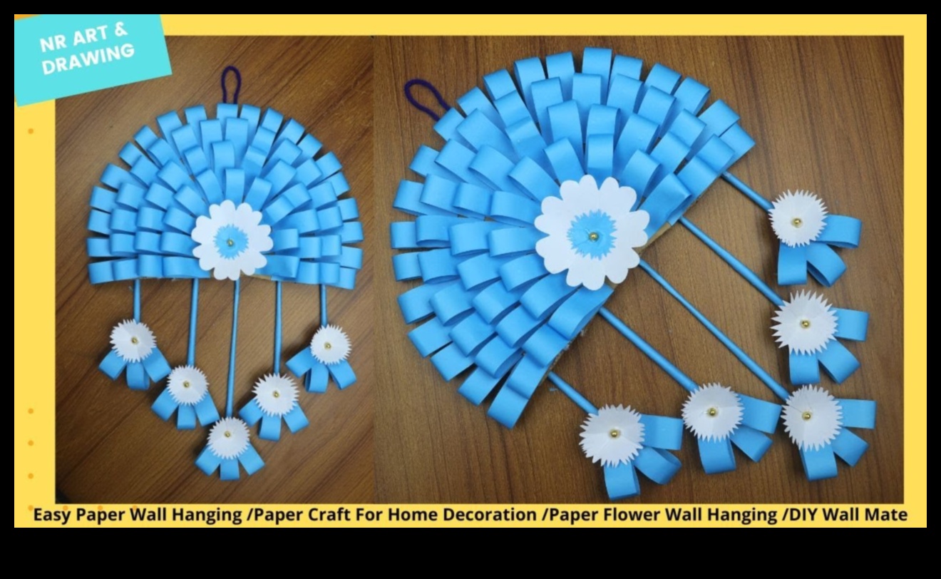 Easy DIY Papercraft Wall Art 4 עשה זאת בעצמך נייר קיר אמנות קיר: שינוי הקירות שלך עם נייר