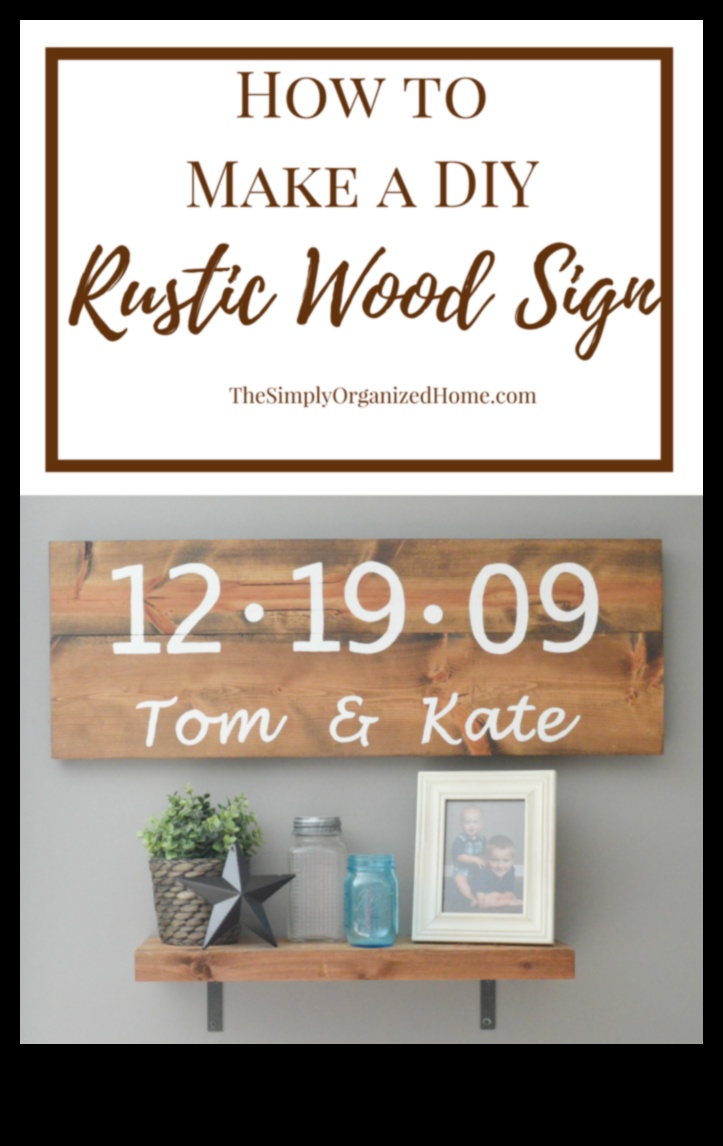 שלטי בית מעץ עשה זאת בעצמך: התאמה אישית של החלל שלך עם מילים