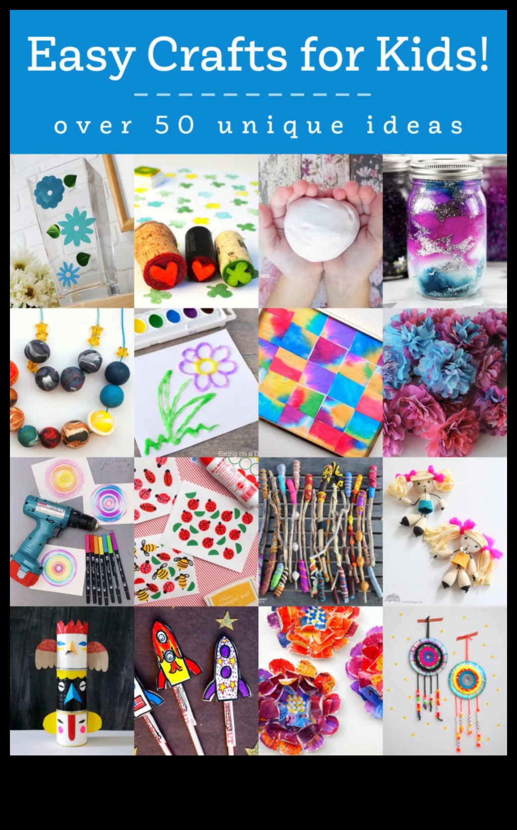 ילדים יצירתיים: מלאכת עשה זאת בעצמך מהנה וקלה לאומנים קטנים