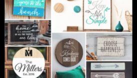 שלטי בית מעץ עשה זאת בעצמך: התאמה אישית של החלל שלך עם מילים