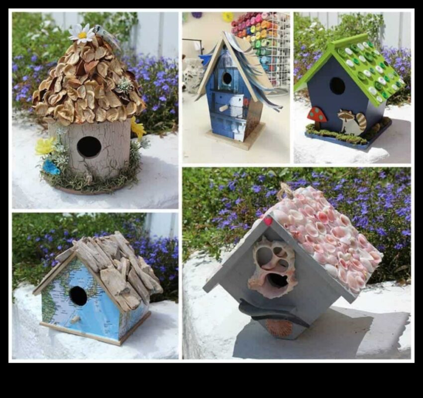 ילדים עשה זאת בעצמך חברים נוצות: יצירה של בתי ציפורים ומאכילי ציפורים